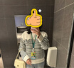 森馬|森柔毛衫商場(chǎng)同款中國國家地理系列毛衣女2024冬新款條紋衫 白藍色調00318 L 曬單實(shí)拍圖