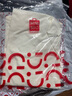 名創(chuàng  )優(yōu)品（MINISO）初秋純棉打底衫男春秋重磅圓領(lǐng)內搭上衣男女生百搭純色長(cháng)袖T恤潮 淺米(純色) XL 180(不起球不掉色) 曬單實(shí)拍圖
