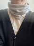 玖慕（JIUMU）100%小山羊絨保暖圍脖女士秋冬加厚防寒護(hù)頸脖套圍巾女冬季禮盒裝 曬單實(shí)拍圖