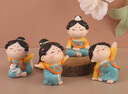 伊文兔（THE RABBIT IVEN）創(chuàng)意國風(fēng)手機支架辦公室小擺件西安伴手禮文創(chuàng)禮物七夕情人節(jié)禮物 大唐淑女日記擺件全套4個 曬單實拍圖