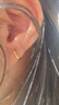 中國黃金（CHINA GOLD）光圈黃金耳環(huán)女款時尚足金圓形耳圈耳飾節(jié)日520禮物送女友送老婆 光圈耳環(huán) 【一對】約1g 曬單實拍圖