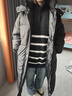 凡伊笑長(cháng)款黑色棉服女2025新款冬季外套棉衣女士棉襖過(guò)膝學(xué)生小個(gè)子襖子黑色連帽長(cháng)款棉服M 建議90-115斤 曬單實(shí)拍圖