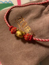 六福珠寶輕松小熊足金輕松無憂5D硬金工藝黃金轉(zhuǎn)運(yùn)珠串珠手繩 024630PA 總重0.37克 曬單實(shí)拍圖