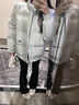 艾珠兒（Aizhuer）棉服女2025新款秋冬季羽棉襖絨服女小個(gè)子棉衣面包服學(xué)生情侶外套 灰色 L 曬單實(shí)拍圖