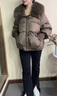 珂儷莎中年媽媽冬裝大毛領(lǐng)羽絨服2025新款棉服加厚棉襖中老年女棉衣外套 YLJR-9609-黑色【加厚棉服】 L 【建議110-130斤】 曬單實(shí)拍圖
