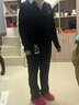 Navigare意大利小帆船女士通勤休閑褲直筒長(cháng)褲西裝褲2332073503 黑 M  曬單實(shí)拍圖