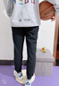 LI-NING KIDS李寧兒童褲子男大童春秋季長(cháng)褲休閑寬松束腳衛褲青少年針織運動(dòng)褲 黑色-收口長(cháng)褲【春秋薄款】 175 cm 曬單實(shí)拍圖