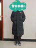 鴨鴨【時(shí)空道宇】?jī)和鸾q服中大男女童裝反季冬季新款加厚中長(zhǎng)款外套 星空黑色 170 曬單實(shí)拍圖