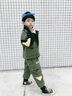 G.DUCKKIDS童裝男童秋裝套裝新款兒童運動(dòng)套裝男孩大童外套褲子休閑兩件套潮 綠色工裝套裝春秋 120 建議身高110-120cm年齡6-7 曬單實(shí)拍圖