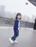 芯時代團體服 中小學生校服夏季套裝純棉運動兒童班服幼兒園園服春秋裝 男童綠色【短袖+短褲】 110 碼 曬單實拍圖