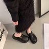 達(dá)芙妮樂福鞋女增高學(xué)生單鞋2025新款百搭春季穆勒鞋春款 黑色 37 (235mm) 標(biāo)準(zhǔn)碼 曬單實(shí)拍圖