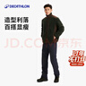 迪卡儂（DECATHLON）戶外運動休閑褲長褲工裝男秋抓絨加絨保暖褲黑色L-4228359 曬單實拍圖