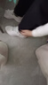 LI-NING KIDS李寧兒童小白鞋男童女中大童青少年春季軟底百搭學(xué)生運(yùn)動休閑童鞋 標(biāo)準(zhǔn)白YKCU038-1 （抗菌鞋墊） 34  內(nèi)長約22.2cm適合腳長21.2cm 曬單實拍圖