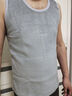 健卡丹【2件】背心男加絨加厚保暖背心男士保暖內衣馬甲打底衫上衣修身 02無(wú)袖加絨 淺灰+淺灰 2XL 130-150斤內 曬單實(shí)拍圖