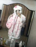 hellokitty睡袍珊瑚絨連帽睡衣女冬季加絨加厚學(xué)生保暖居家服外穿 3219-凱蒂貓印花睡袍【睡袍】 XL 【建議體重126-135】 曬單實(shí)拍圖
