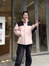 西域駱駝（VANCAMEL）沖鋒衣女男三合一連帽外套秋冬抓絨夾克防風(fēng)保暖加厚滑雪服登山服 KY23658嫩粉-女【三合一可拆內膽】 L 曬單實(shí)拍圖