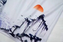 嘉曄漸變短T恤2025夏季款短袖t恤男潮流百搭學(xué)生印花半袖衣服男裝上衣 潮人大船藍(lán)色 XL 曬單實(shí)拍圖