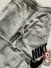 NIKE 耐克童裝男童加絨保暖長褲冬季兒童針織休閑運動褲子小童 巖嶺灰(冬季加絨) 130 /56 【建議身高116-122cm】 曬單實拍圖