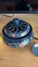 軒椽閣（xuanchuange）創(chuàng  )意電子香熏爐家用室內定時(shí)調溫陶瓷檀香沉香電薰香爐精油爐 琺瑯彩三足電熏爐 曬單實(shí)拍圖