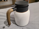 欣五環(huán) 燜茶壺保溫壺家用小型不銹鋼泡茶壺老白茶悶泡壺智能顯溫 乳白色1000ml 曬單實拍圖