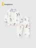 童泰（TONGTAI）嬰兒套裝秋冬寶寶衣服兒童上衣家居內衣TS43J199-DS灰色100cm 曬單實(shí)拍圖