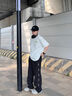 FORNINES梨花刺繡重磅純棉短袖T恤男女情侶上衣潮牌夏季美式休閑半袖 白色 XL 180-187CM 曬單實拍圖