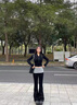 歐貝汐休閑褲女2025春秋夏季新款露腰設(shè)計(jì)感修身拖地拼接低腰微喇叭褲子 黑色 M 曬單實(shí)拍圖