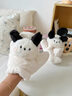 雪倫朵手套女冬季騎行保暖毛絨絨加厚柔軟學(xué)生可愛(ài)小狗可掛脖防寒手套 毛絨手套【可愛(ài)小狗白色】 曬單實(shí)拍圖