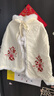 安妮優(yōu)兒女童漢服古風(fēng)外出披風(fēng)斗篷冬季加絨加厚古裝冬款 香檳色披風(fēng) 110 曬單實(shí)拍圖