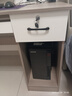 卓禾電腦桌臺式機帶抽屜書桌家用寫字臺簡約現(xiàn)代辦公桌椅臥室輕奢桌子 四抽款【實木生態(tài)板】松灰色140 曬單實拍圖