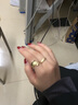 京蔻迪輕奢高感不規則金色戒指女小眾獨特夸張設計感食指戒冷淡風(fēng)指環(huán) 不規則開(kāi)口戒 曬單實(shí)拍圖