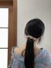 卡瑪倫（KAMALUN)發(fā)夾2025新款后腦勺發(fā)卡彈簧夾氣質(zhì)高端一字夾發(fā)飾送女友生日禮物香檳色【溫婉氣質(zhì)】-品牌禮盒 曬單實(shí)拍圖