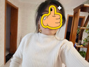 施洛瀾外穿打底衫毛衣女士2025秋冬裝新款寬松針織衫長袖上衣慵懶保暖 杏色 均碼 建議90-135斤 曬單實拍圖