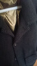 皮爾卡丹（pierre cardin）冬季毛呢羽絨服男士翻領(lǐng)保暖鴨絨服短款呢子大衣金貂絨夾克外套潮 黑色【石墨烯科技蓄熱保暖】 L 115-130斤左右 曬單實拍圖