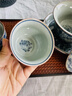 四方亭景德鎮(zhèn)老陶泥手工青花瓷茶盞品茗杯主人杯陶瓷功夫茶具茶杯單杯 國韻思古杯-山河 200mL以下 曬單實拍圖