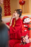 斯睿霖滿庭芳敬酒服紅色旗袍新娘中式婚服裝結(jié)婚禮服裙女外拍出閣宴春秋 紅色裝  不含配飾 L 曬單實(shí)拍圖