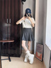 Teenie Weenie小熊T恤女2025年夏季新款潮流活力亮色休閑圓領(lǐng)短袖T恤上衣女 象牙白 XS 曬單實(shí)拍圖