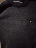 皮爾卡丹（pierre cardin）針織衫男士秋冬季新款加絨加厚毛衣圓領(lǐng)保暖長(zhǎng)袖T恤打底衫 黑色 XL 175 建議140-160斤 曬單實(shí)拍圖