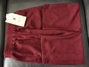 可然樸簡(jiǎn)【軒也】安可拉紅 精紡桑蠶絲山羊絨闊腿褲香蕉褲子女褲2025秋冬 安可拉紅 L 曬單實(shí)拍圖