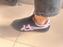 Onitsuka Tiger鬼塚虎TOKUTEN男女時尚潮流低幫復古德訓鞋 黑色/粉紅色 38 曬單實拍圖