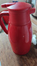 欣美雅（xinmeiya）保溫壺家用大容量暖壺宿舍熱水瓶戶(hù)外便攜小茶壺玻璃內膽數顯暖瓶 【山楂紅】 1.6L (鍍銀膽+防塵嘴) 曬單實(shí)拍圖