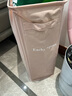 EACHY 瑜伽墊收納筐健身房瑜伽用品可折疊家用帶袋籃子泡沫軸置物架 純凈粉-大號【側掛設計】 曬單實(shí)拍圖