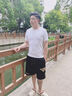 輕功成人舞蹈服練功服男士形體服套裝大童莫代爾芭蕾舞上衣中國舞服裝 黑色-莫代爾-短袖 3XL 曬單實(shí)拍圖