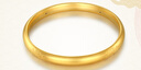 金至尊（3D-GOLD)黃金手鐲蓮花3D硬金古法足金鐲子送媽媽老婆七夕禮物計價 58號-13.5克(配珠寶禮盒) 曬單實拍圖