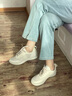Allbirds【董潔同款】赤足鞋Air Flow呼吸芭蕾鞋春季新款女鞋多巴胺休閑鞋 自然白 葉童同款 37 /W7 女碼 曬單實拍圖