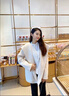 FSHE雙面呢子大衣女春秋百搭小香風(fēng)小個(gè)子法式毛呢外套女學(xué)生短款上衣 杏色 L 建議100-110斤 曬單實(shí)拍圖