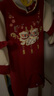 優(yōu)奇女寶寶滿月百天周歲禮服嬰兒衣服春秋裝公主女孩紅色喜慶連體衣服 紅色刺繡連體衣 66cm 曬單實拍圖