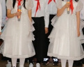 安妮優(yōu)兒（Anneyol）公主裙女童輕奢高端禮服兒童小主持人鋼琴演奏演出服花童婚禮紗裙 白色 160 曬單實(shí)拍圖