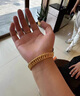 吉財運金包銀黃金馬鞭手鏈男女款ins小眾999足金24k輕奢霸氣老板鏈情侶 20長1.35寬重約60克包金3克-福扣 曬單實拍圖