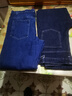 秋冬季厚款中老年牛仔褲男士加厚高腰深襠直筒寬松爸爸休閑長(cháng)褲子 淺藍色+深藍色CK【厚款兩條】 31【腰圍二尺四115-125斤】 曬單實(shí)拍圖